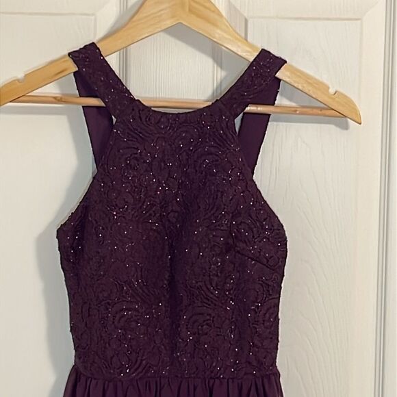 2010โs Extraordinary Purple Minidress, cocktail, Dinner, cruise, HoCo, sz 1 - Picture 2 of 7